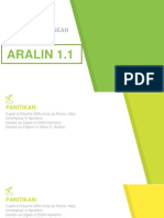 Aralin 1.1