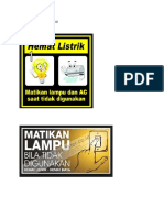 Contoh Stiker Hemat Energi