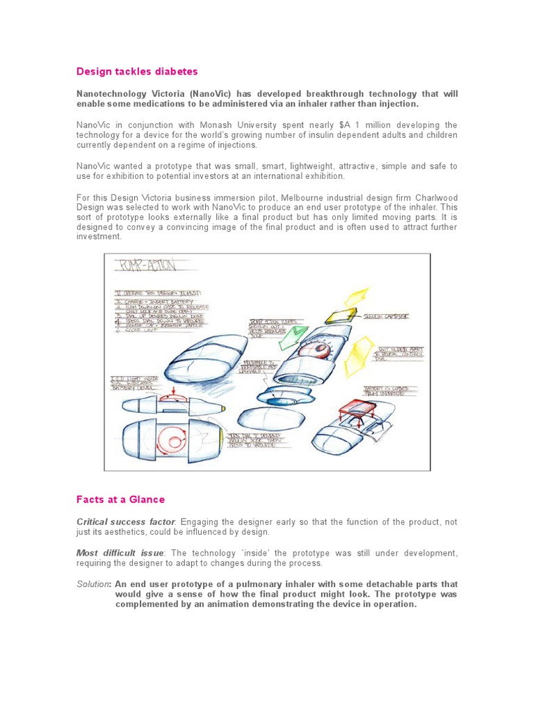 Inhaler Design for Diabetes Management | PDF | User Interface | User ...