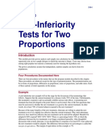 Pass 11 - Non-Inferiority Tests For Two Proportions