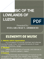 Music of The Lowlands of Luzon: Xyza Ara Mae V. Ambrocio