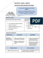 Escribimos anécdotas de vacaciones