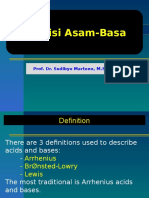 Definisi Asam-Basa: Prof. Dr. Sudibyo Martono, M.S., Apt
