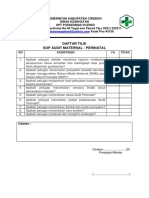 Daftar Tilik Audit Maternal - Perinatal