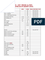 Send - Out Prices (In PHP) (Updated As of August 2019) Test SPH DDH Procedure/Top