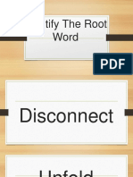 Identify The Root Word