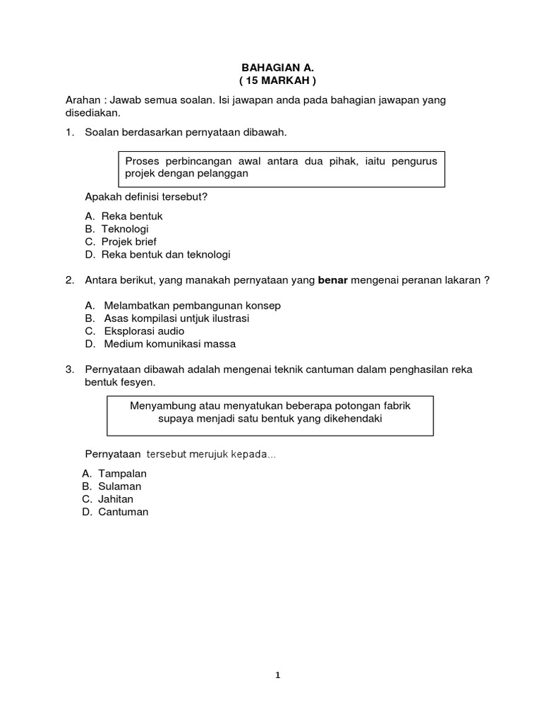 Peperiksaan Rbt Tingkatan 2 Pdf