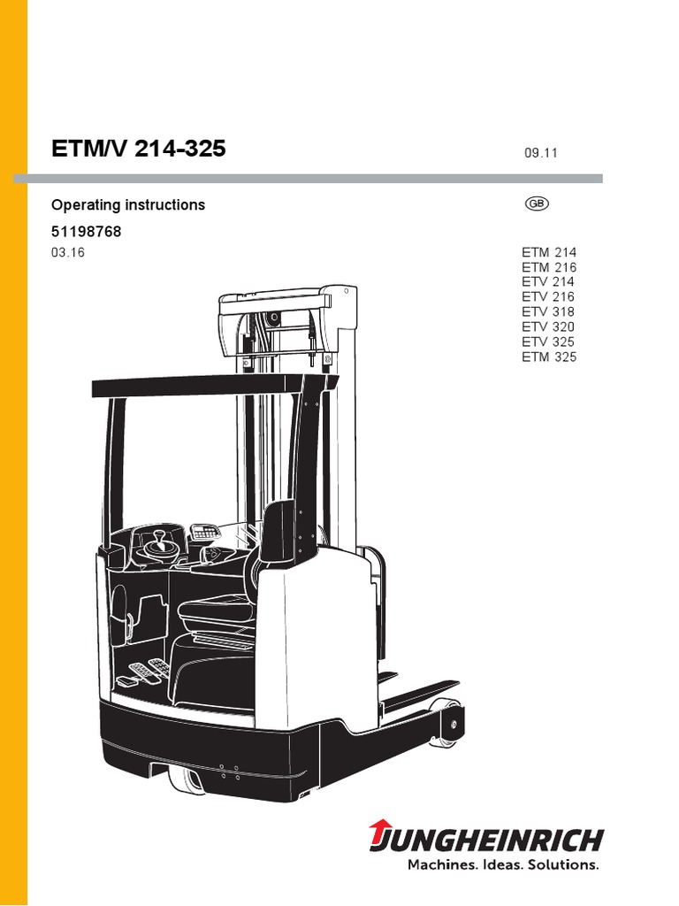 Jungheinrich Etv 216 Service Manual Truck Wheeled Vehicles