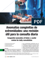 Anomalías Congénitas de Extremidades