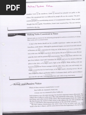 Active Passive Voice WS 1