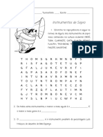 Tarefas em Folha Worksheets PDF