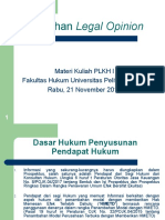 Slide Kuliah: Legal Opinion