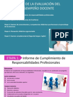 Etapas de La Evaluacion Desempeño Docente INEE