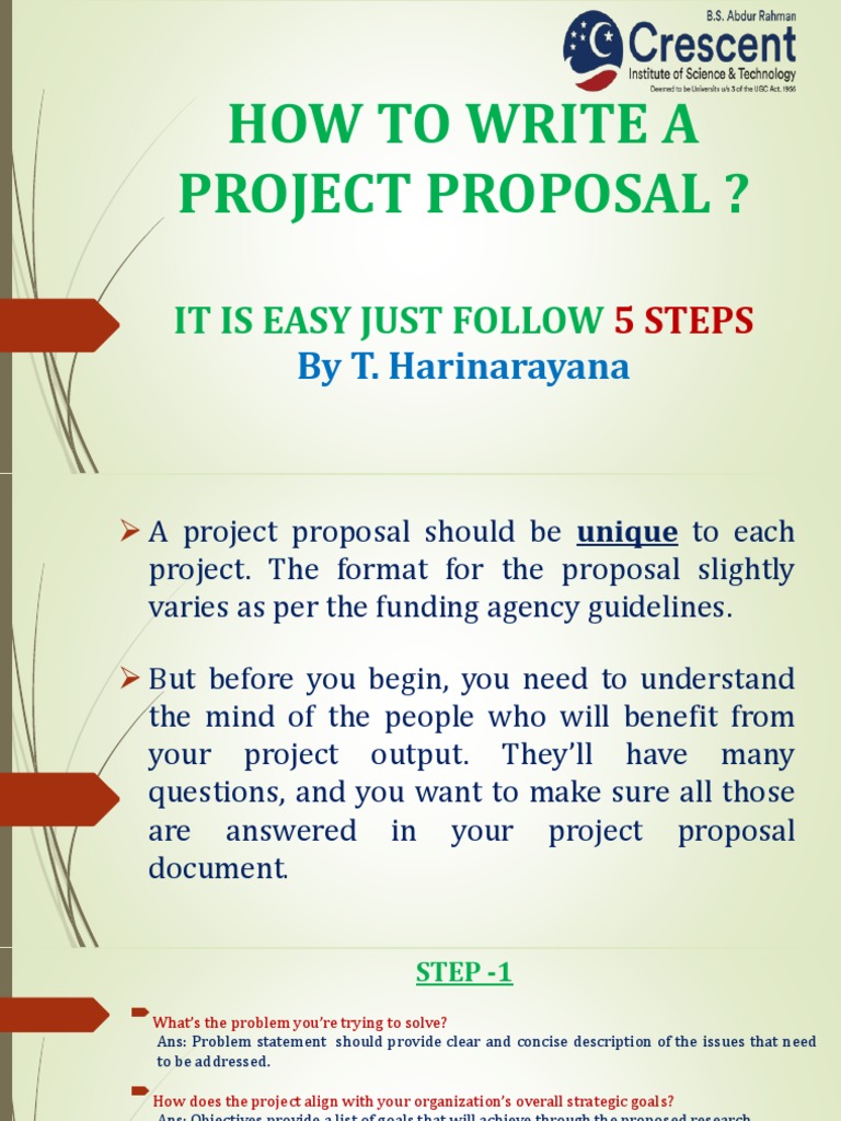 5 Steps to Write a Project Proposal | PDF | Project Management | Business