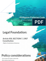 Philippine Fisheries Code: Rights, Management and Conservation