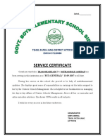 Service Certficate