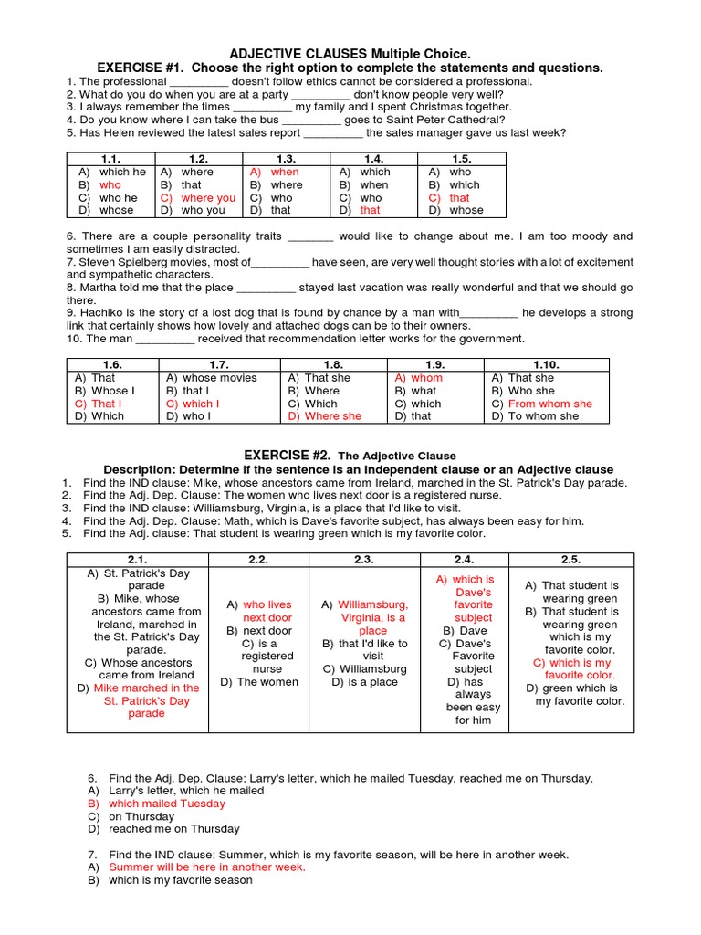 adjective-clauses-multiple-choice