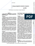 Rupture of The Cervix During Prostaglandin Termination Of: Pregnancy E. K. El-Etriby E. Daw