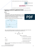 Figure of Merit of A Galvanometer (Theory) - Class 12 - Physics - Amrita Online Lab