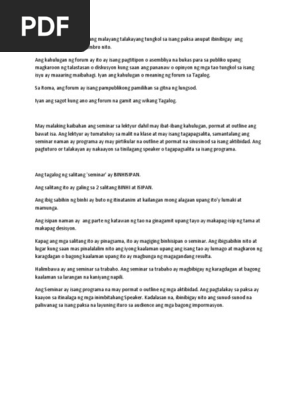 Filipino Report Pdf