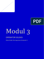 Modul Operator Seleksi