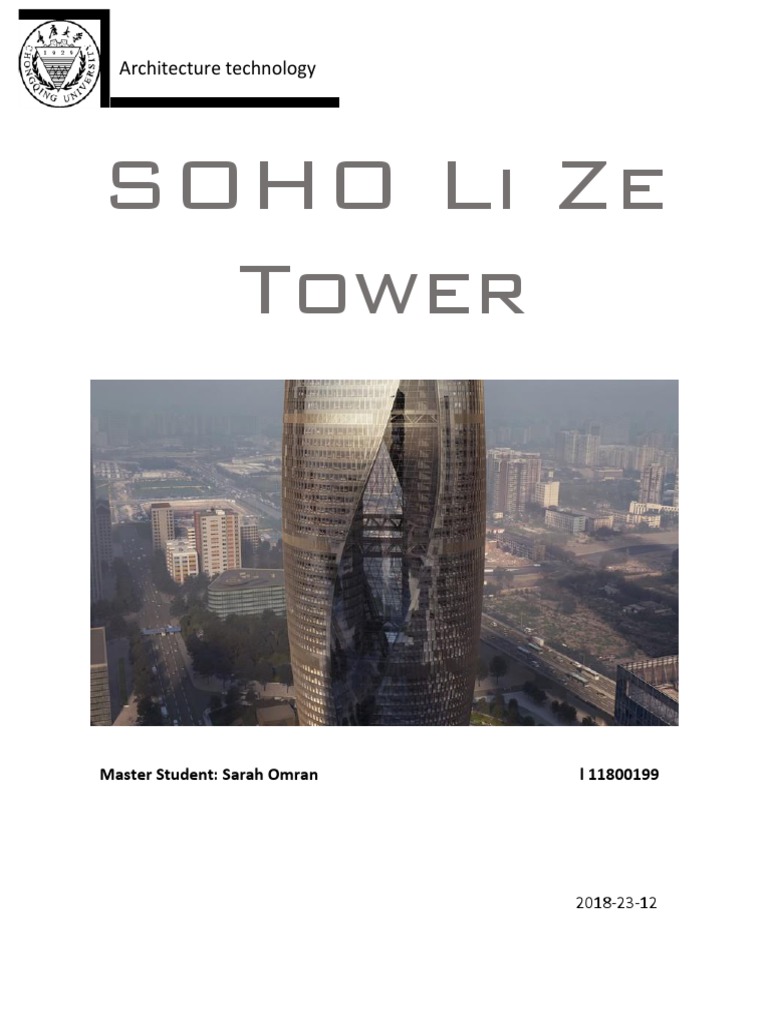 SOHO Li Ze Tower Sarah Omran | PDF | Engineering | Building