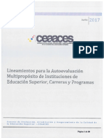 Lineamientos Para La Autoevaluación DAC