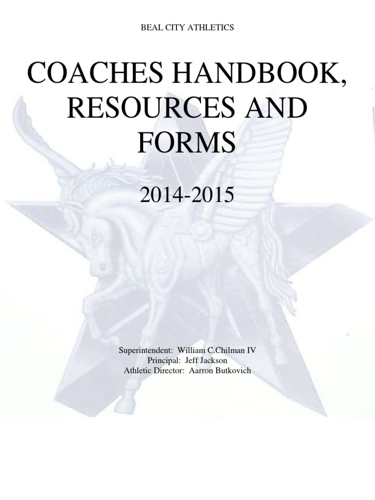 Beal City Athletics Coaches Handbook | PDF | Sports | Competition