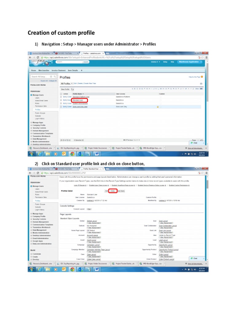 Assignment-4 - Creation of Users Roles and Profiles | PDF