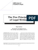 5 Principle Legal Writing