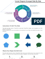 6 Piece Puzzle Circular Diagram Arranged Side by Side WD