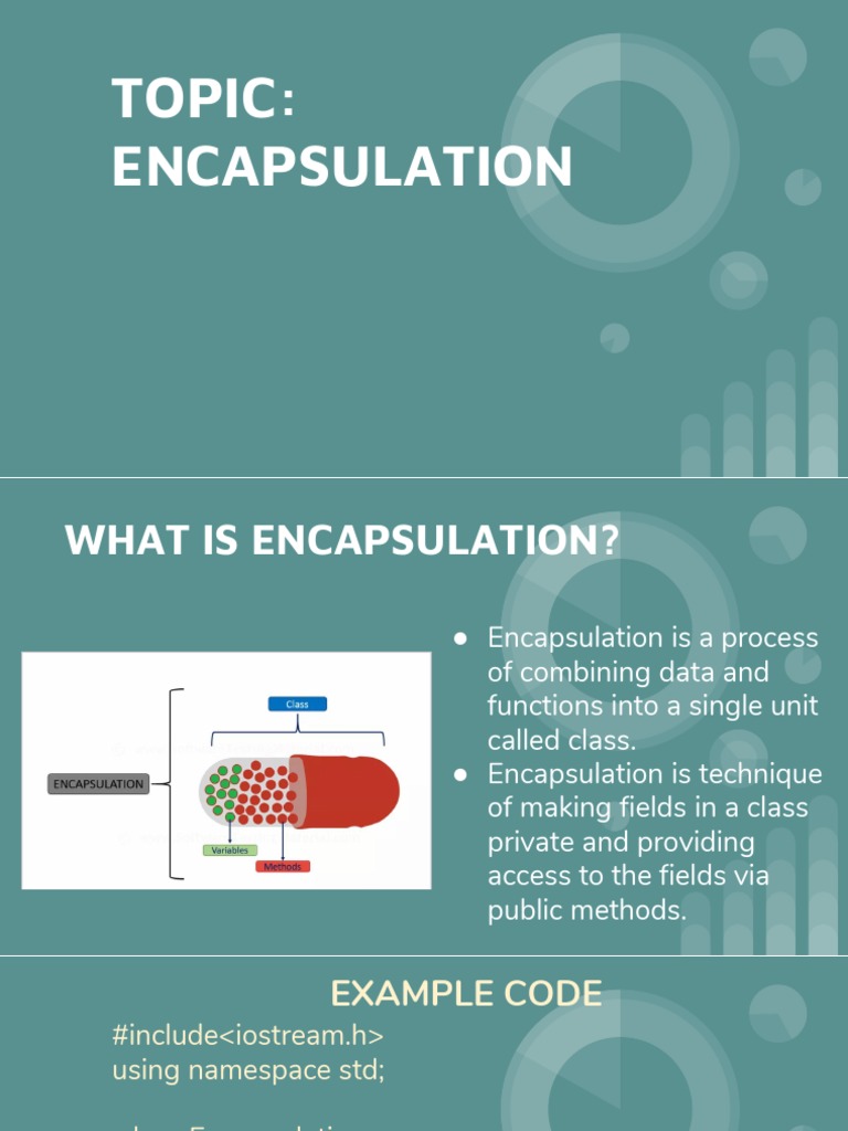 Encapsulation Presentation | PDF | Class (Computer Programming ...