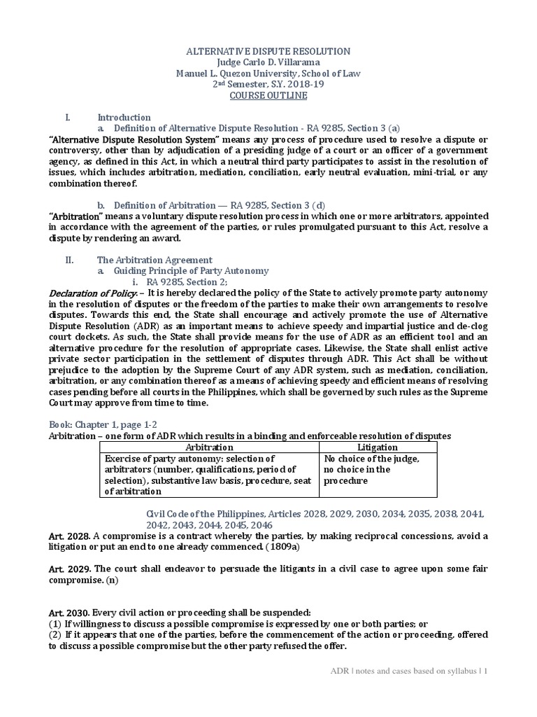Digest | PDF | Alternative Dispute Resolution | Arbitration