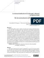 Rama. Internacionalizacion de La Educacion A Distancia