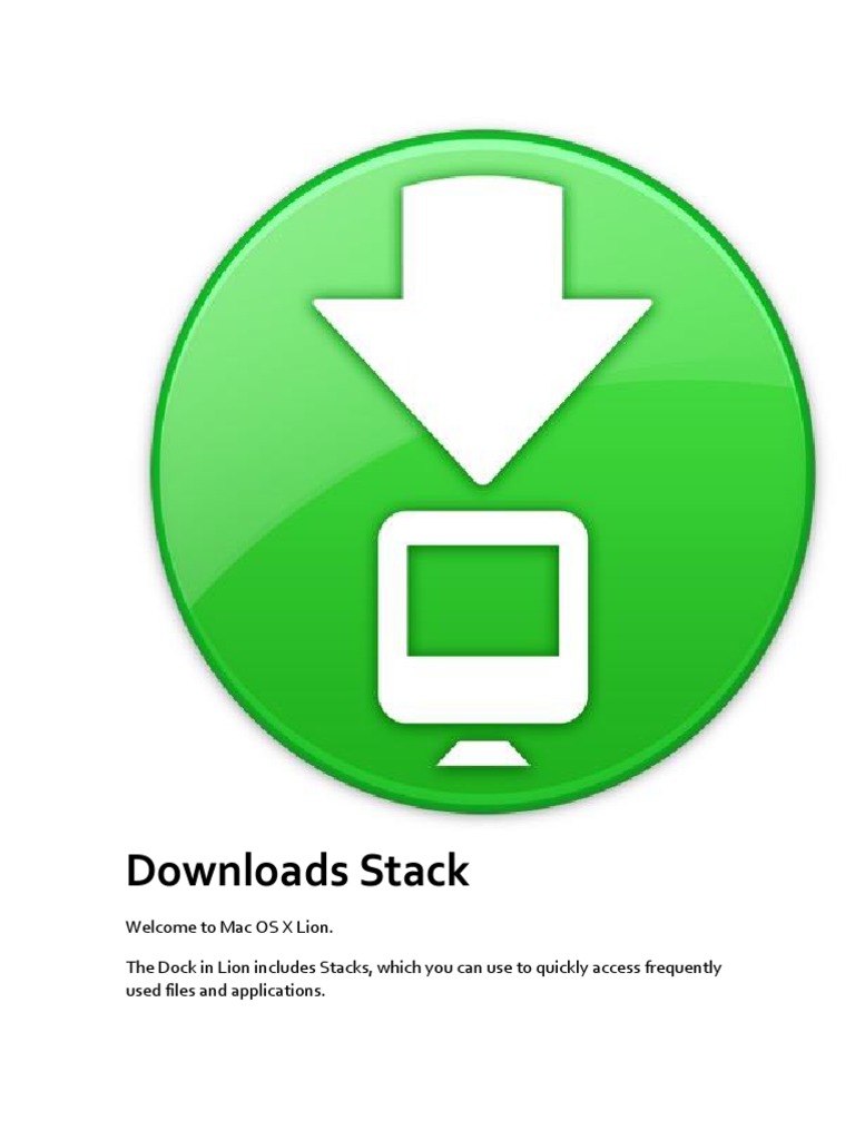 An Introduction to Stacks and the Pre-Made Downloads Stack in Mac OS X ...