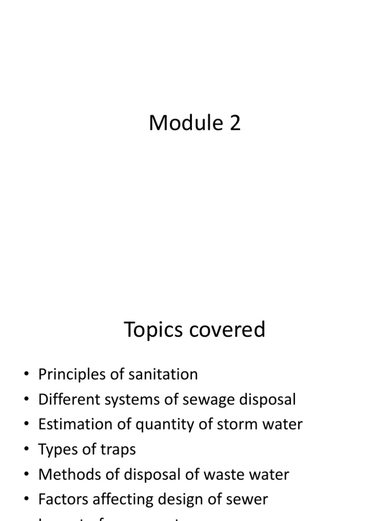 Sewage Disposal Systems and Design Principles | PDF | Sanitary Sewer ...
