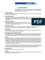 Communications Planning Framework (AIESEC)