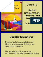 Marketing For Hospitality and Tourism Chapter 8 Market Segmentation Targeting and Positioning