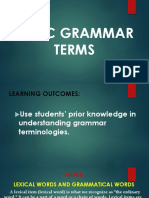 Grammar terms explained