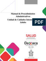 Procedimientos administrativos UCI adulto