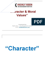 Character and Moral Values