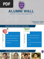 Alumni Wall: New Initiative-Alumni Committee