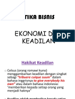 Ekonomi Dan Keadilan