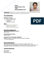 Joyce Magpantay Resume for Sales Agent Position