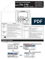 Operator's Guide Model: Description of Controls