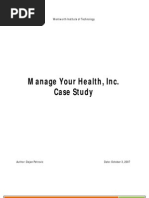 MYH Case Study