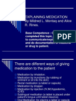 Explaining Medication by Mildred L. Montaq and Alice R. Rines