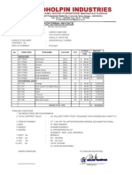 Proforma Invoice: 003/DI-CAP/03/2019