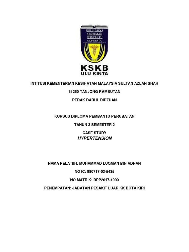 Case Study KK | PDF | Pengembangan Diri | Kesehatan Holistik