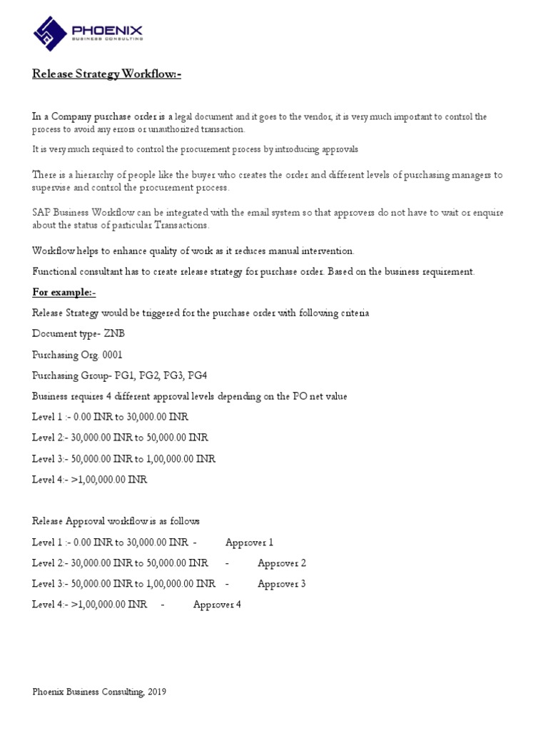 Purchase Order Release Strategy Guide | PDF | Screenshot | Software ...